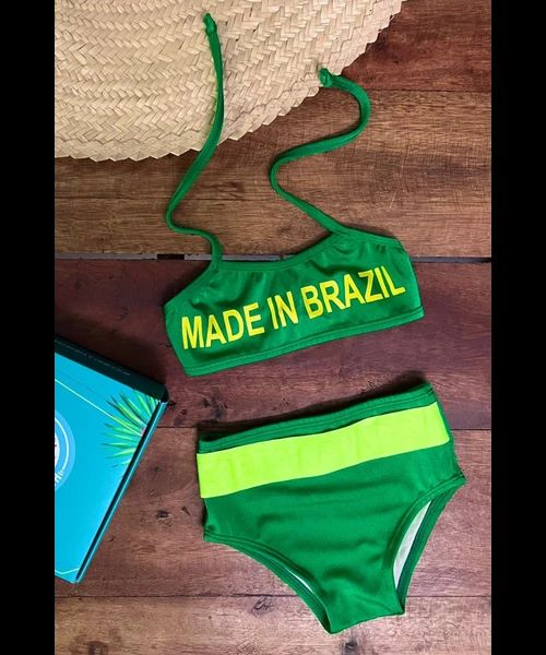 Biquini Infantil Made In Brazil - Verde