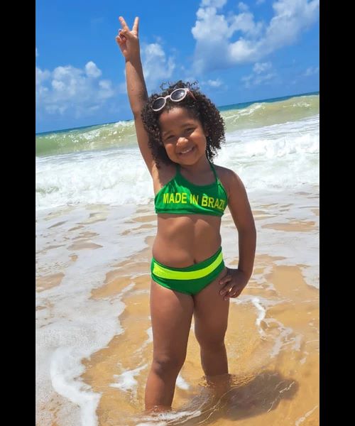 Biquini Infantil Made In Brazil - Verde - Imagem 2
